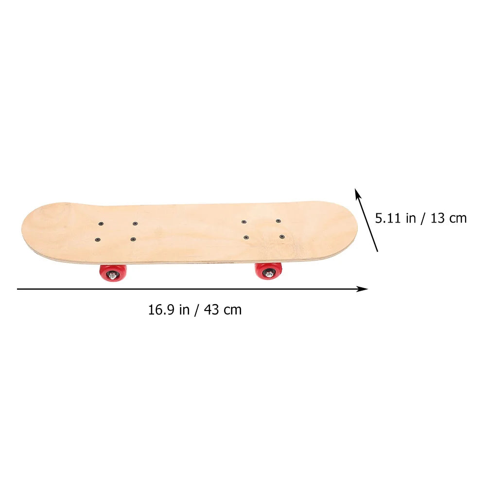 Kids Blank Skateboard Durable Diy Graffiti Skateboard Children Sports Toy Trick Skateboard Roller Outdoor Plaything Wooden Decks