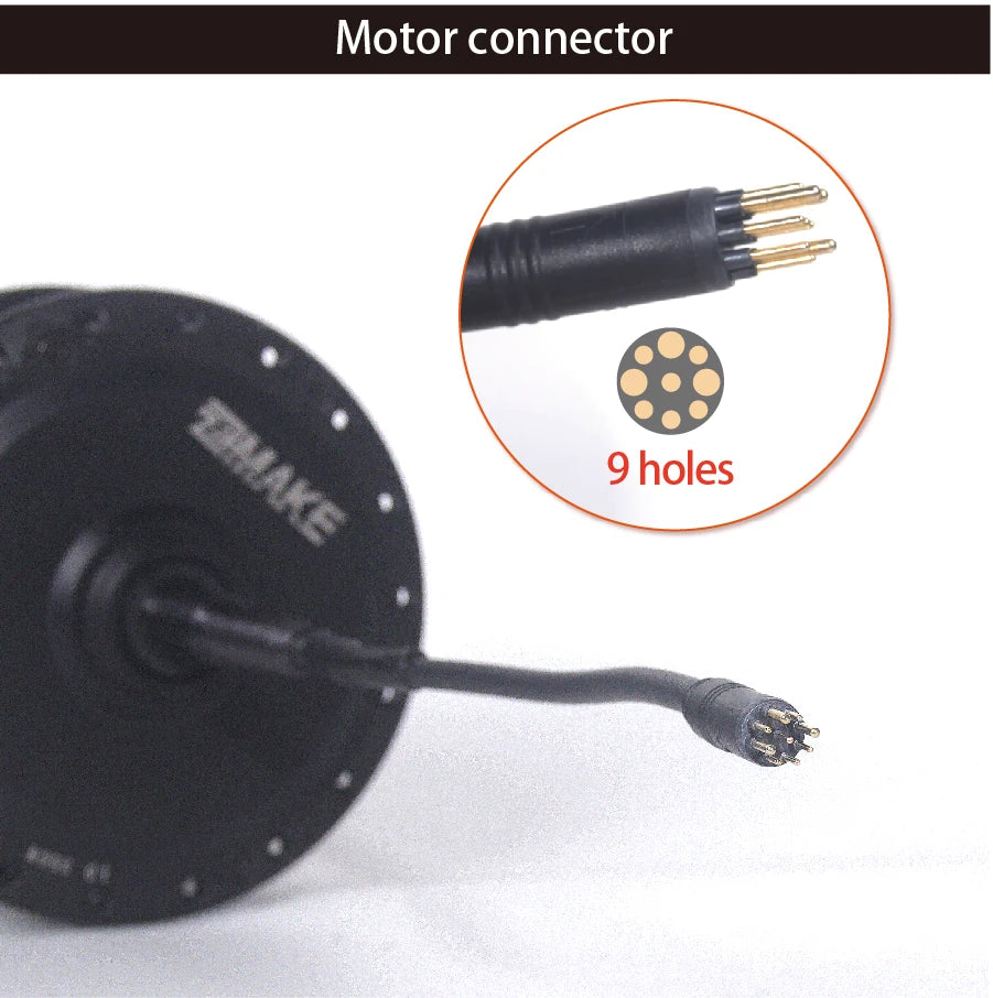Ebike Motor Kit High Speed Brushless Gear Hub 36V 48V 350W 500W Electric Bike Conversion  Front Cassette Rear display P6 ZEMAKE