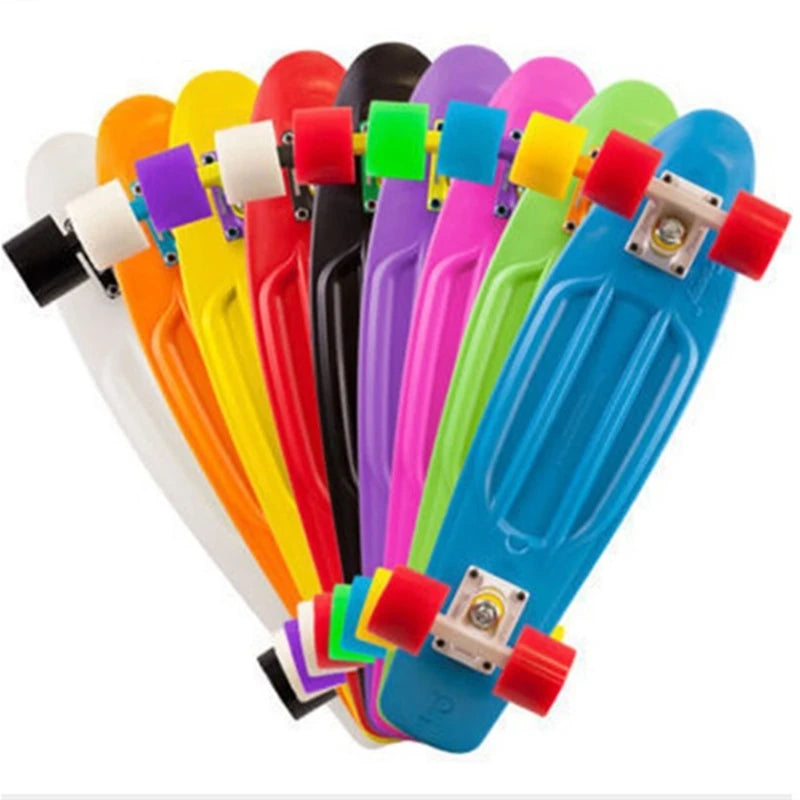 58cm Skate Board Kids Leaner Retro Cruiser 22inch Children Skateboard