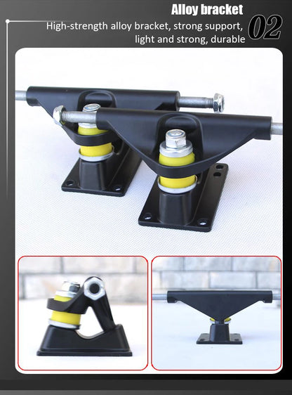 60/72/80cm Beginner Skateboard Maple Longboard Double-warped Skateboard Pro Standard Complete Skate Board for Adults Youths Kids