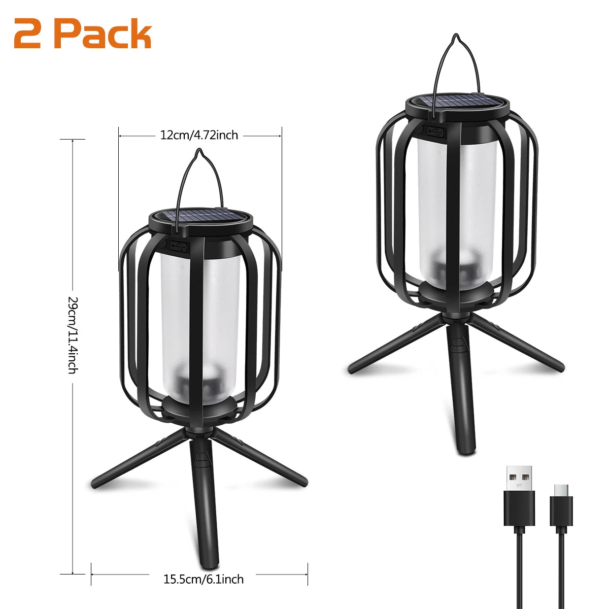 Solar Lanterns Outdoor Waterproof Hanging Lights for Outside Solar Table Lanterns Solar Wall Lantern Lights for Porch Patio Yard
