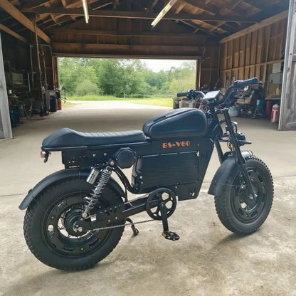 2500W Dual-Motor Electric Motorcycle 60V 40AH Battery, 120KM Range 20-inch Wide Tires with Hydraulic Brakes ebike