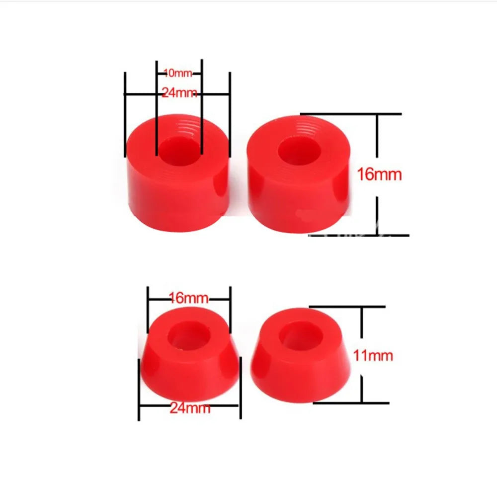 Skateboards Shock Suit Kit 90a Hard Longboard Pivot Tube Speed Ring Washers Cylindrical Bushings Conical-Bushings Accessories