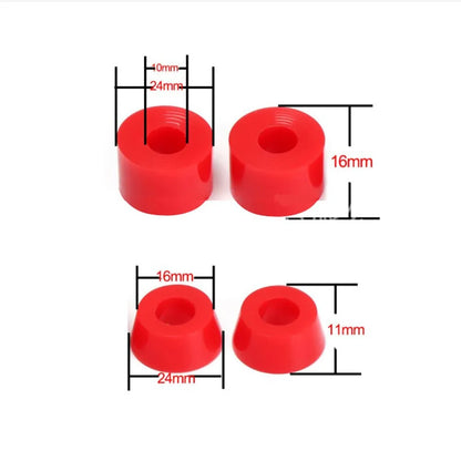 Skateboards Shock Suit Kit 90a Hard Longboard Pivot Tube Speed Ring Washers Cylindrical Bushings Conical-Bushings Accessories