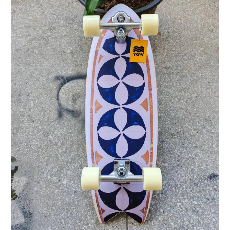 YOW land surf skateboard longboards whole kits good quality spring system branded with trucks wheels bearings and tool