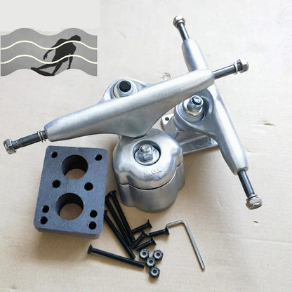 YOW land surf skateboard longboards whole kits good quality spring system branded with trucks wheels bearings and tool