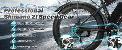 Fashionable electric bike, 2000W*2 dual motors 52V 32AH long battery life hydraulic brake stable and durable electric bicycle