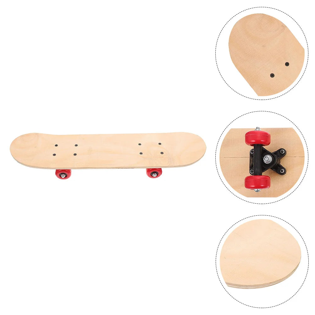 Kids Blank Skateboard Durable Diy Graffiti Skateboard Children Sports Toy Trick Skateboard Roller Outdoor Plaything Wooden Decks