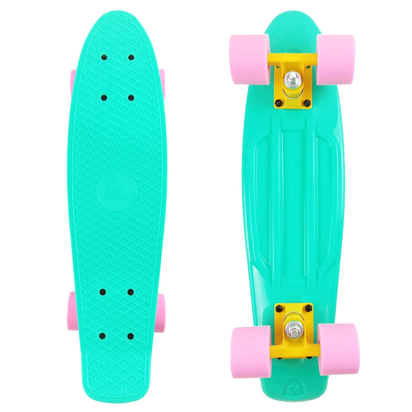 58cm Skate Board Kids Leaner Retro Cruiser 22inch Children Skateboard