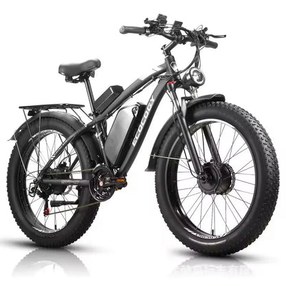 Fashionable electric bike, 2000W*2 dual motors 52V 32AH long battery life hydraulic brake stable and durable electric bicycle