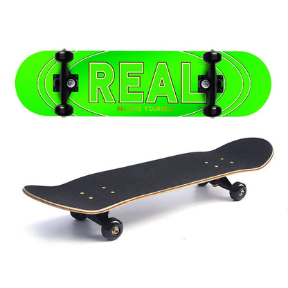 60/72/80cm Beginner Skateboard Maple Longboard Double-warped Skateboard Pro Standard Complete Skate Board for Adults Youths Kids