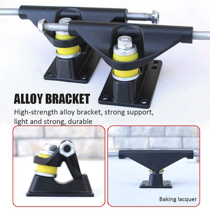 60/72/80cm Beginner Skateboard Maple Longboard Double-warped Skateboard Pro Standard Complete Skate Board for Adults Youths Kids