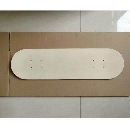Kids DIY Blank Paintable Skateboard Deck Maple Double Kick Creative Art Party Activity Skate Board  Grip Longboard Skateboard