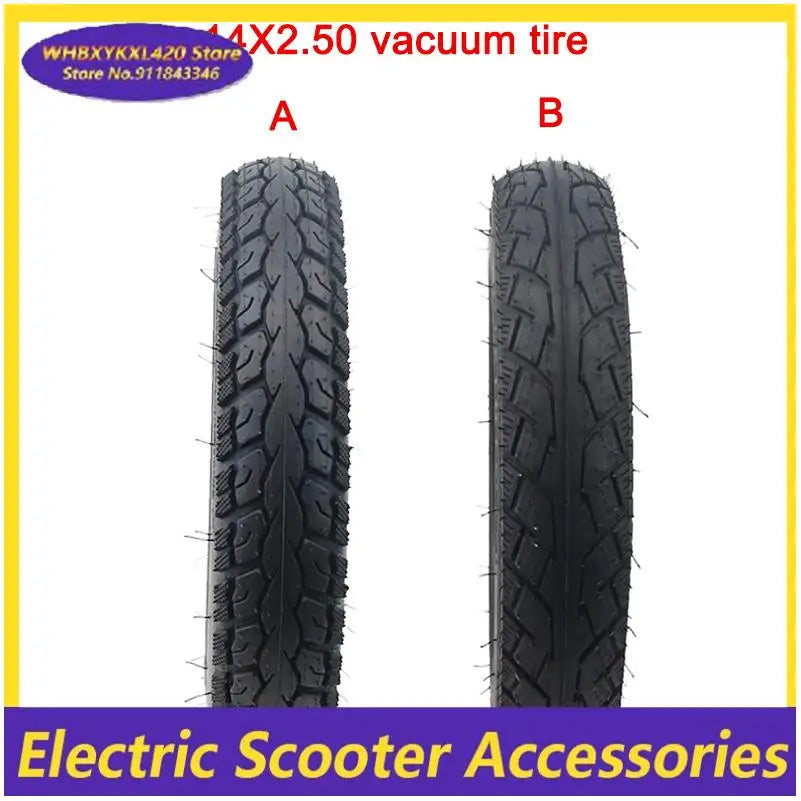 Electric Scooter 14x2.50（64-254） 14*2.50 tires Vacuum Tire 14 inch for 14 inch electric bicycle electric tubeless tires E-bike