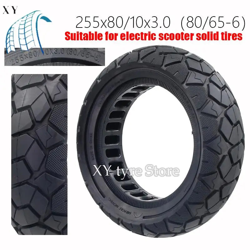 Electric BIke 10 inch 255X80/10X3.0(80/65-6) solid tire Electric Bicycle for Electric Scooter Tire accessories Electric BIke
