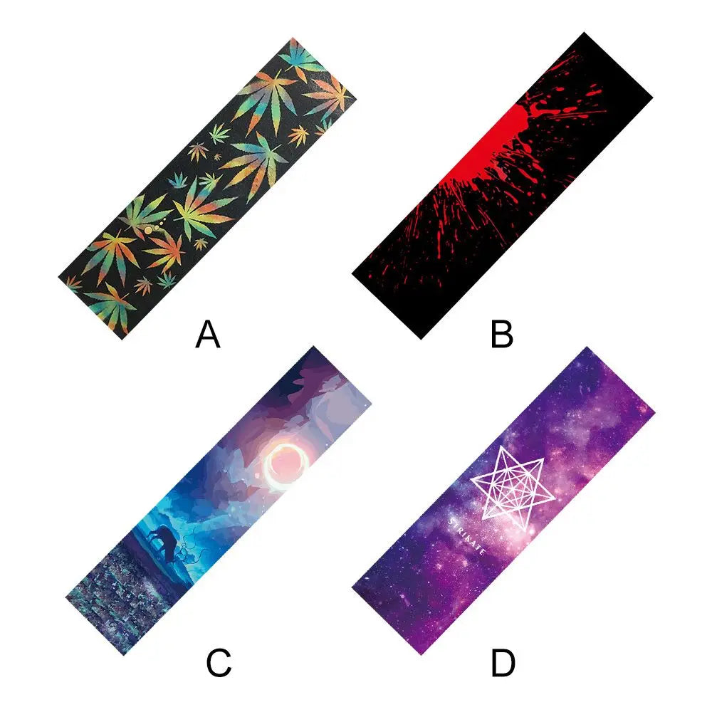 Electric Scooter Skate Board Deck Sticker Double Rocker Skateboard Sandpaper Self-adhesive Waterproof Stickers