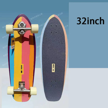 YOW land surf skateboard longboards whole kits good quality spring system branded with trucks wheels bearings and tool