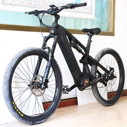 Electric Bicycle 1000W Carbon Electric Mountain Bike Frame Full Suspension Ebike