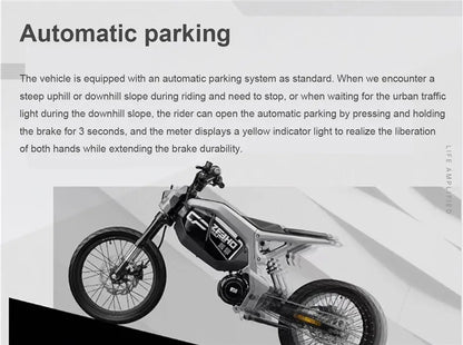 17" urban e-bike e-scooter 50km/h CITY  electric bicycle mid-motor mobility excursions Soft tail electric motorcycle smart ebike